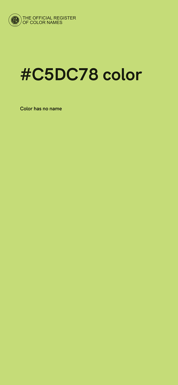 #C5DC78 color image