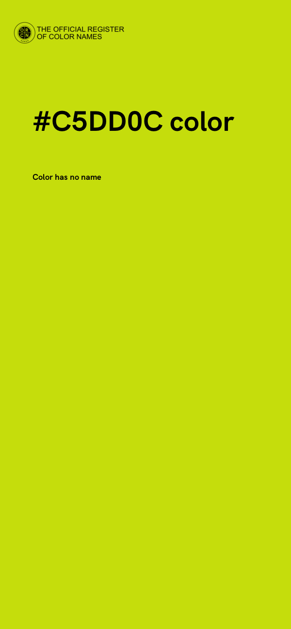 #C5DD0C color image