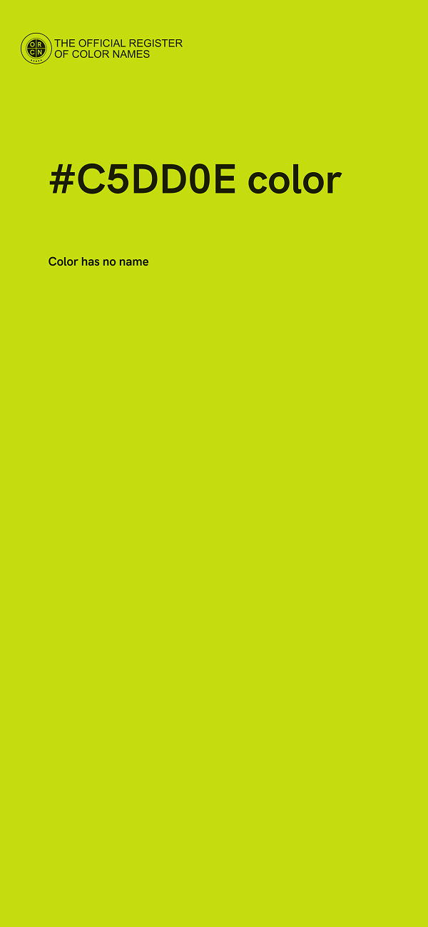 #C5DD0E color image