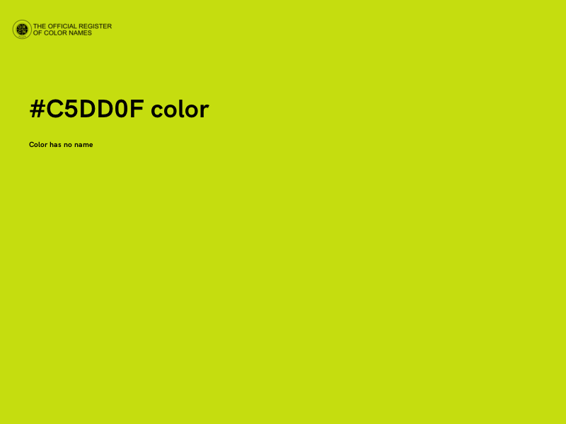 #C5DD0F color image