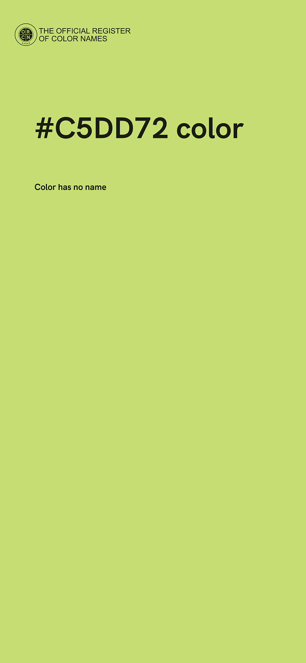 #C5DD72 color image
