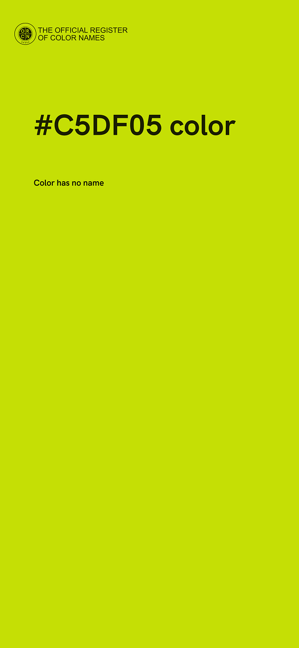 #C5DF05 color image