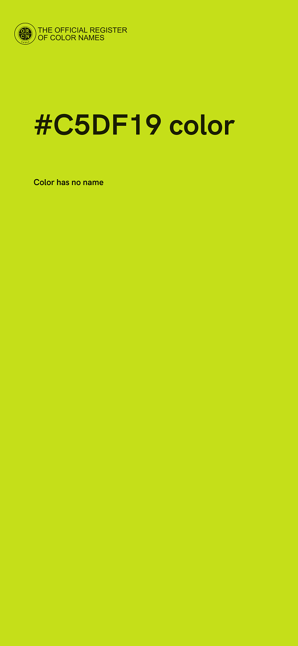 #C5DF19 color image