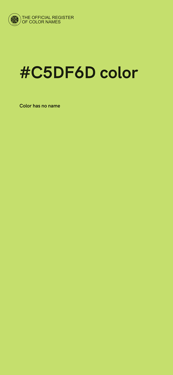 #C5DF6D color image