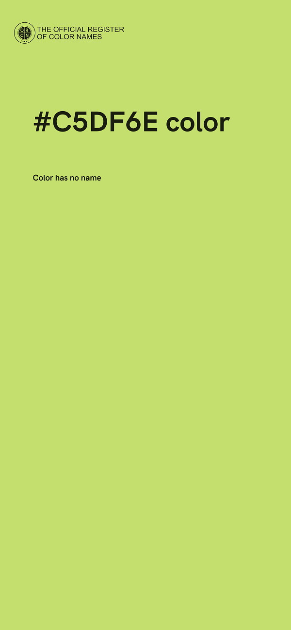 #C5DF6E color image