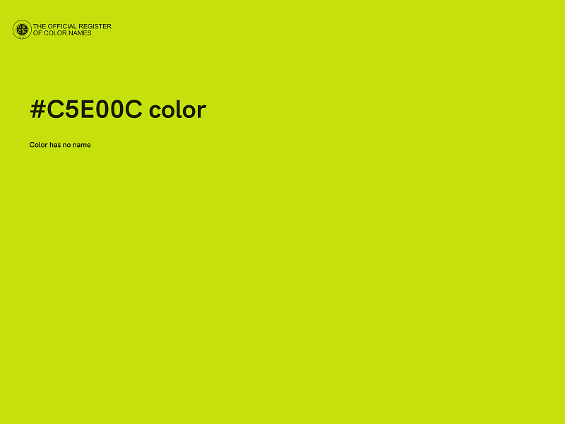 #C5E00C color image