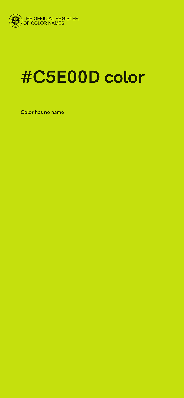 #C5E00D color image