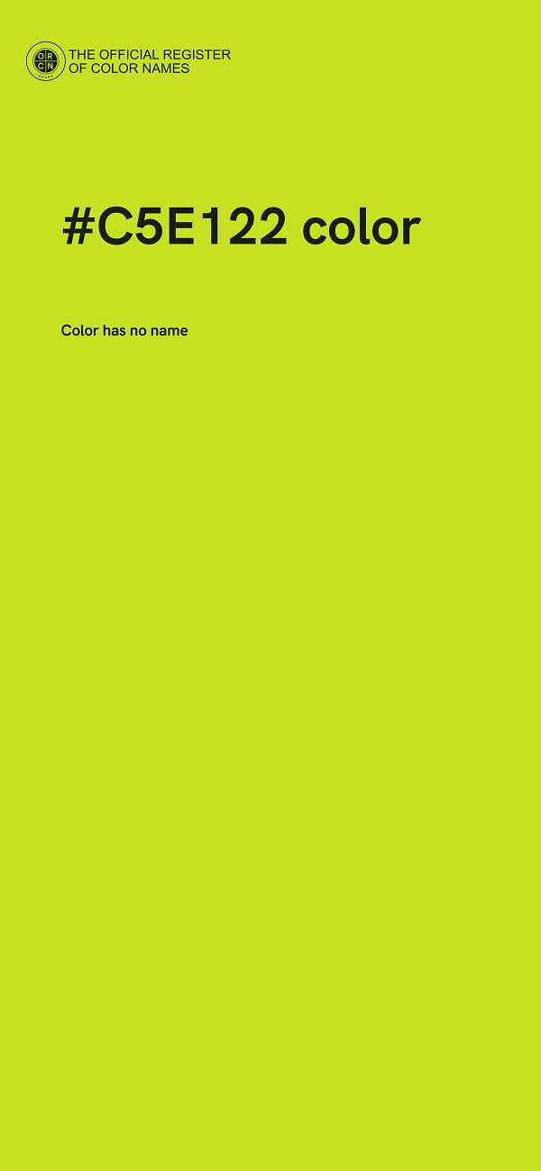 #C5E122 color image