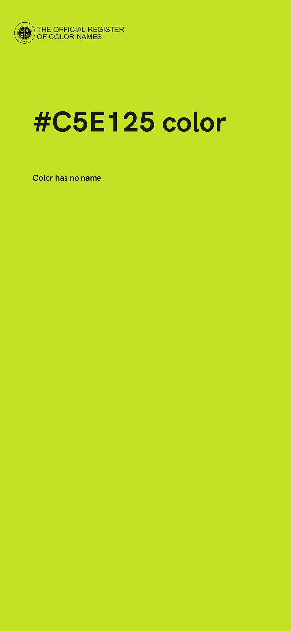 #C5E125 color image