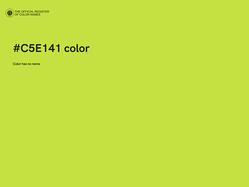 #C5E141 color image