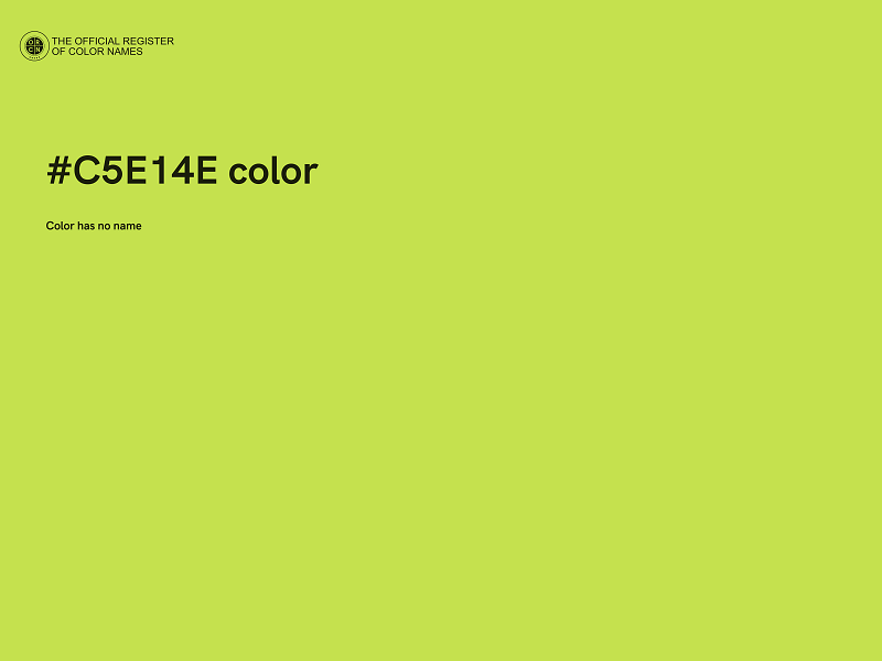 #C5E14E color image