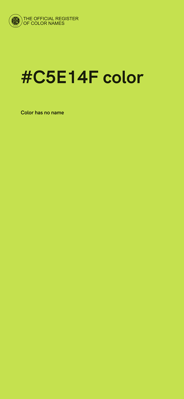 #C5E14F color image