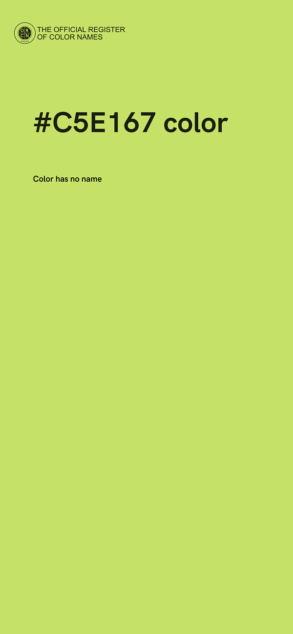 #C5E167 color image