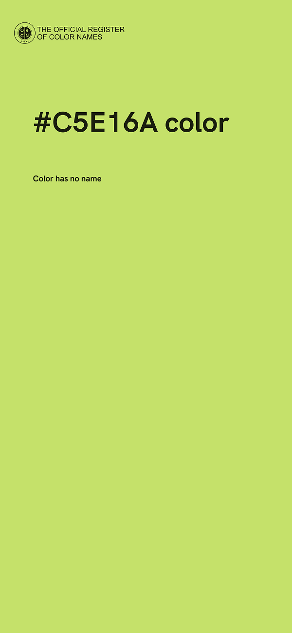 #C5E16A color image