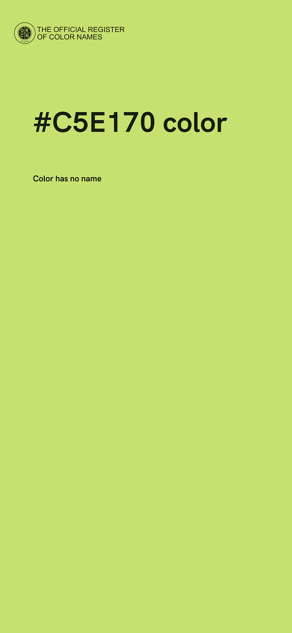 #C5E170 color image