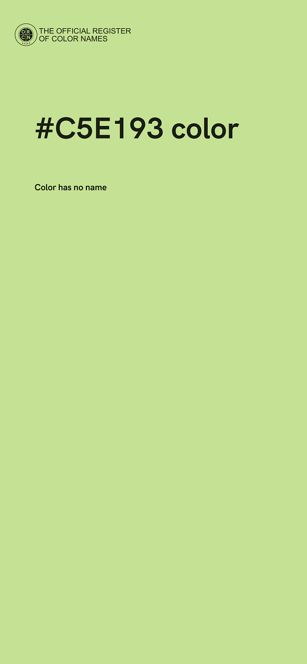 #C5E193 color image