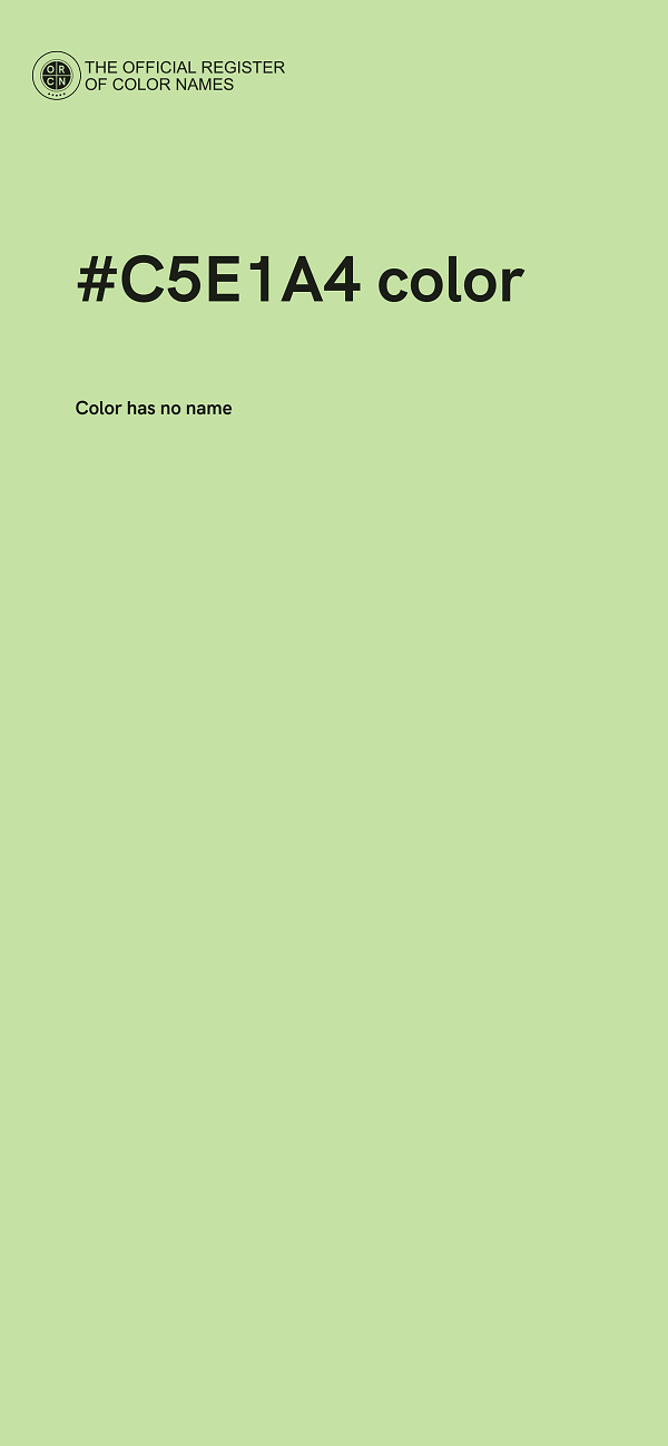 #C5E1A4 color image