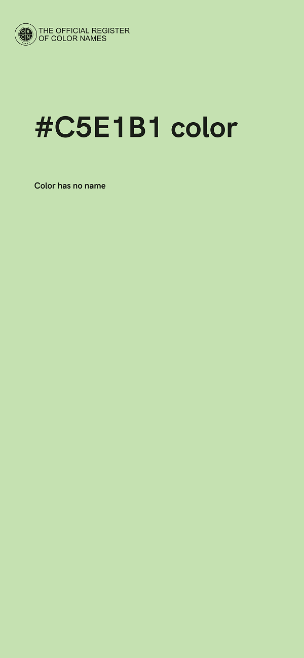 #C5E1B1 color image