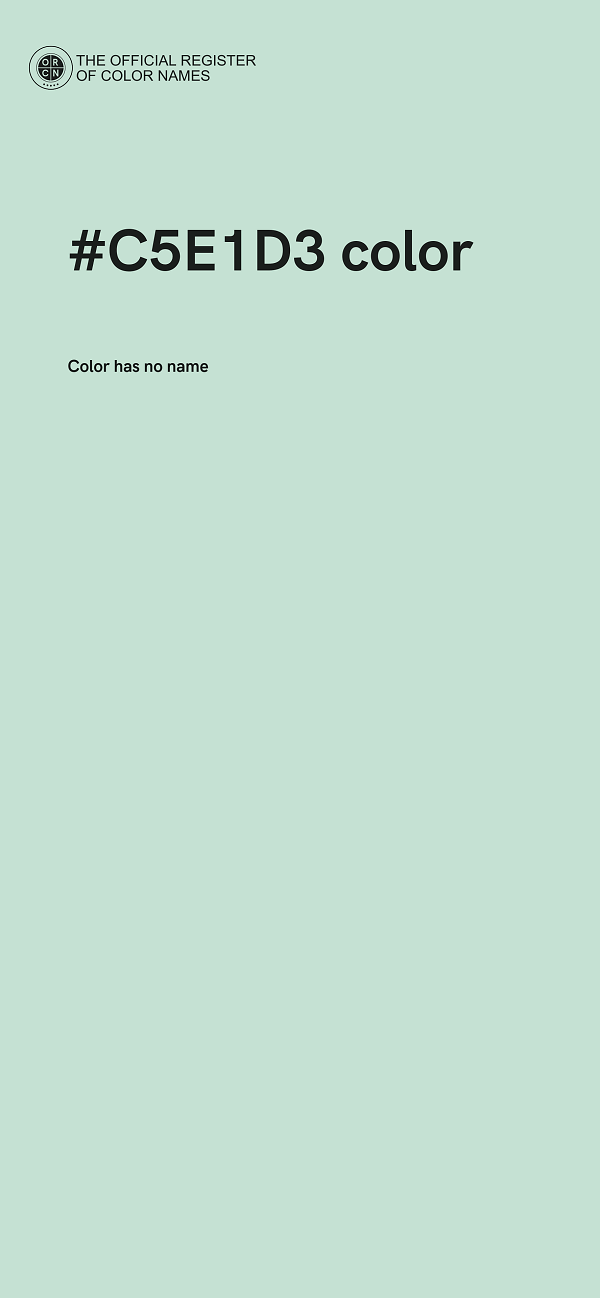 #C5E1D3 color image