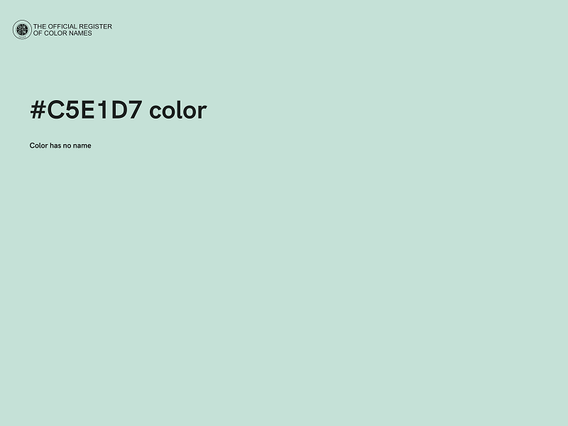 #C5E1D7 color image