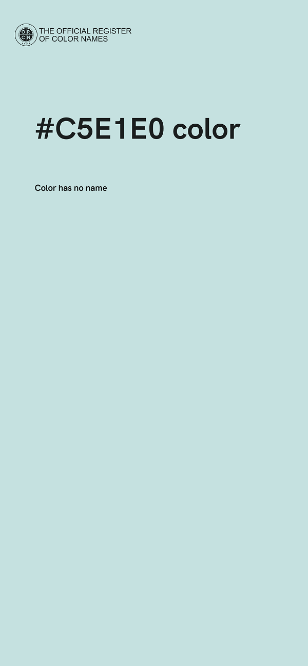 #C5E1E0 color image