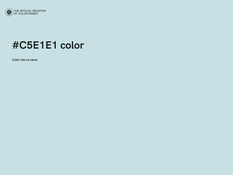 #C5E1E1 color image