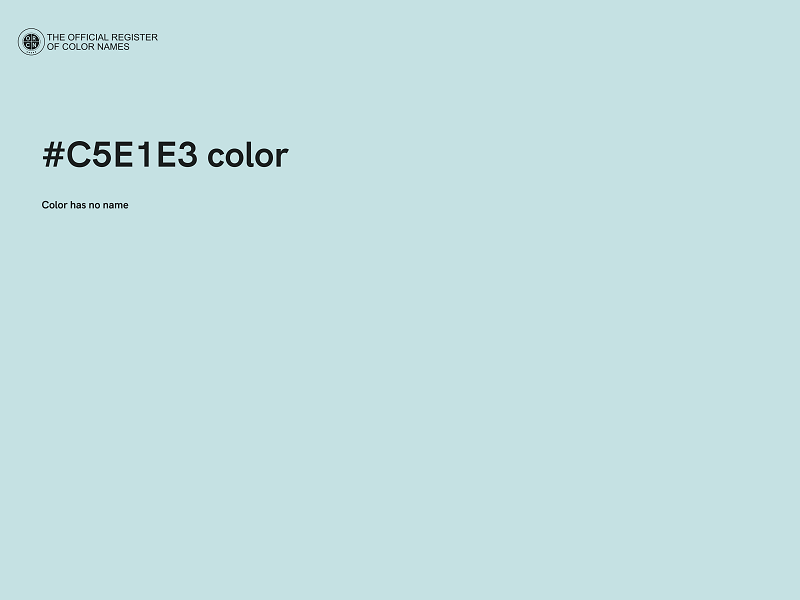 #C5E1E3 color image