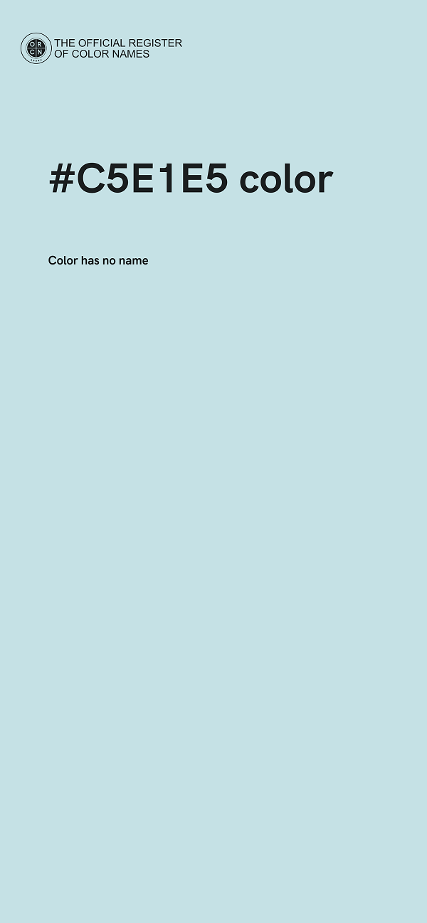 #C5E1E5 color image