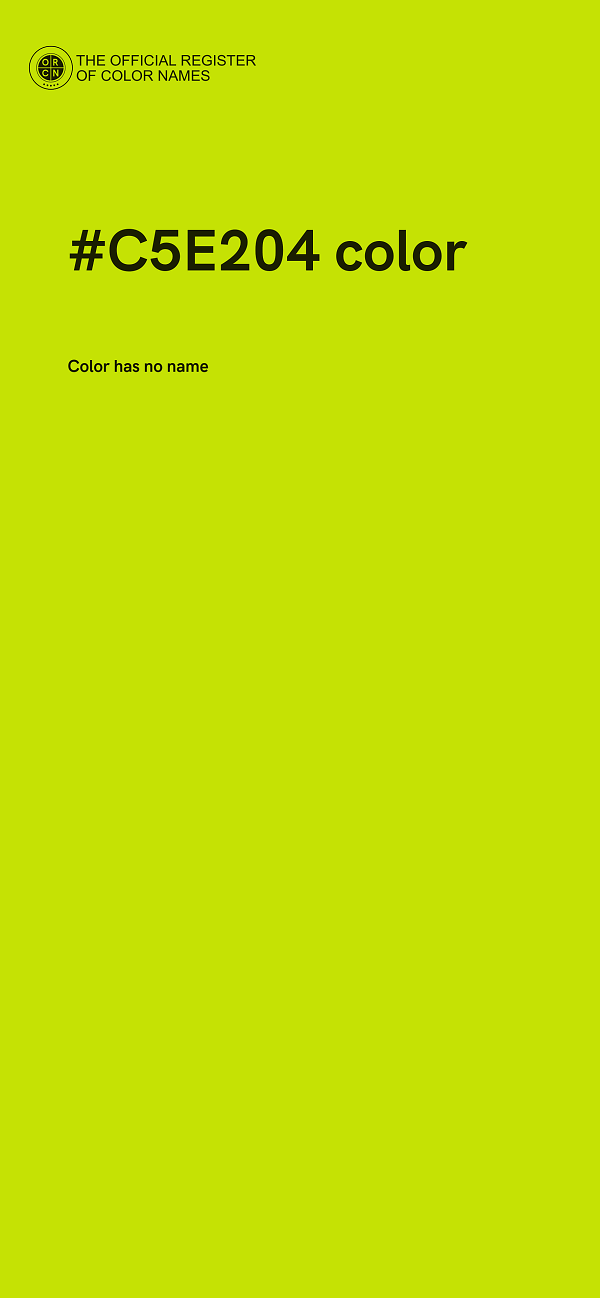 #C5E204 color image