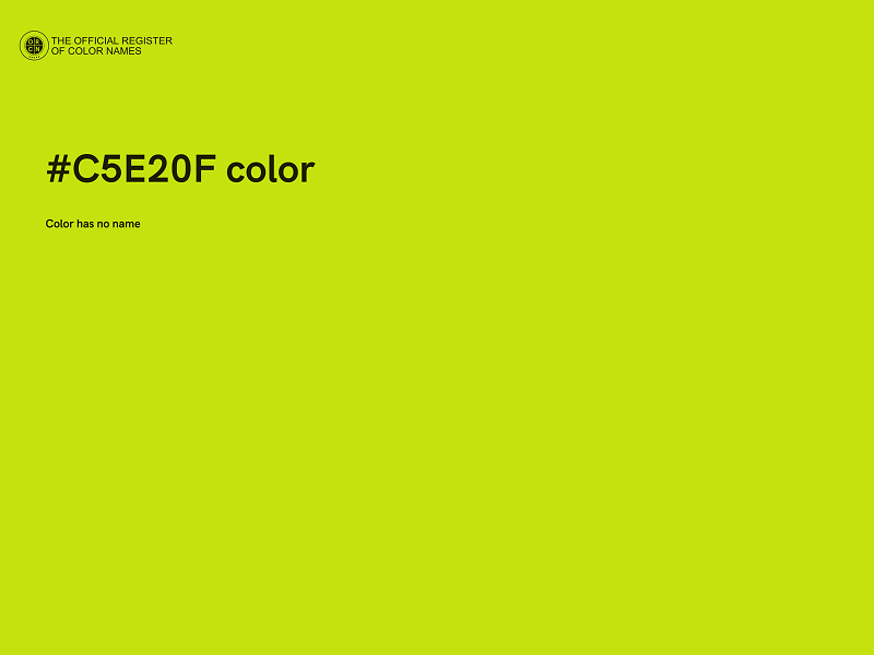 #C5E20F color image