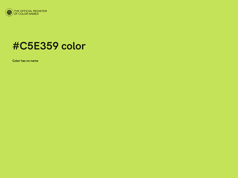 #C5E359 color image