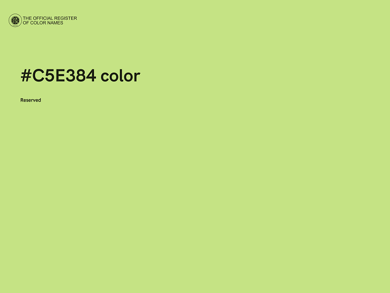 #C5E384 color image