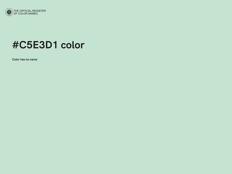 #C5E3D1 color image
