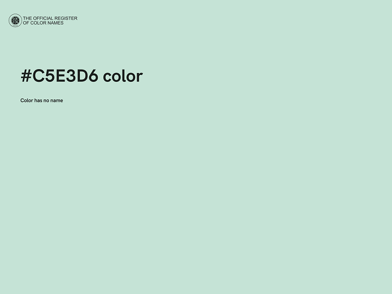 #C5E3D6 color image