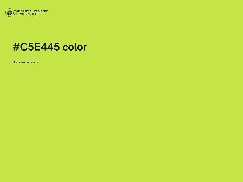 #C5E445 color image