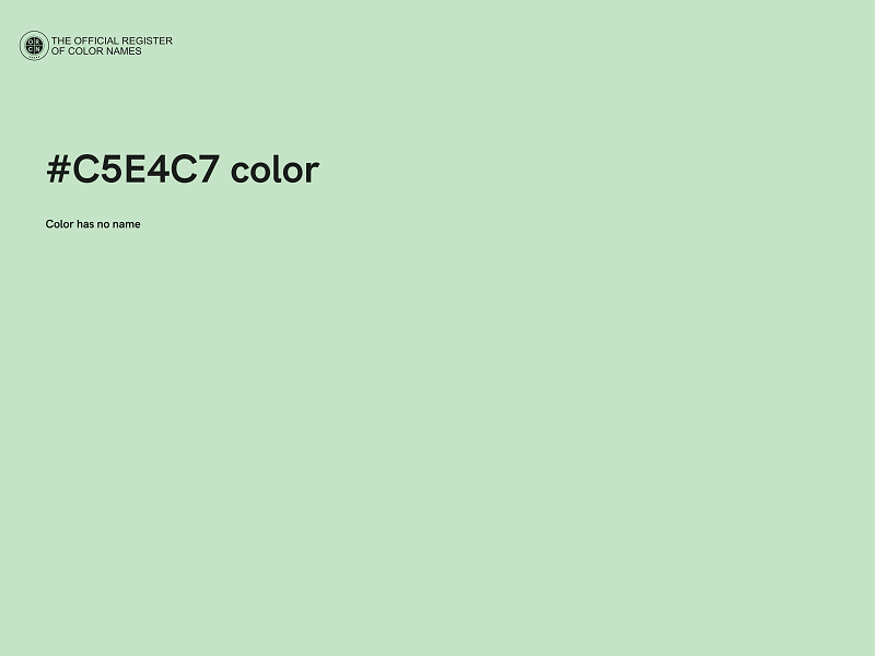 #C5E4C7 color image