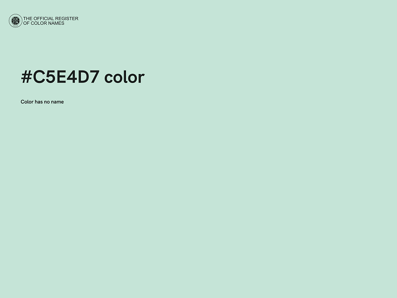 #C5E4D7 color image