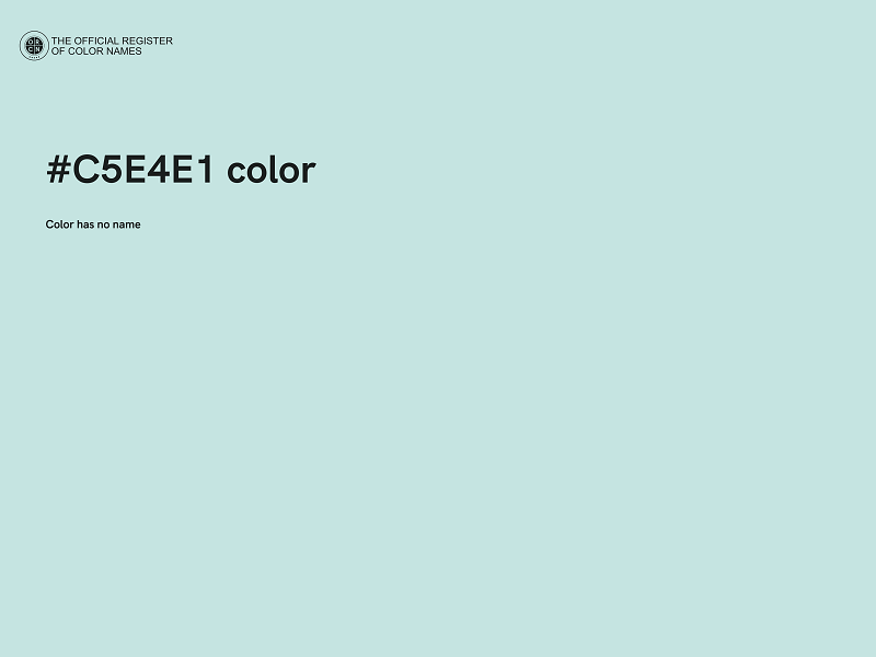 #C5E4E1 color image