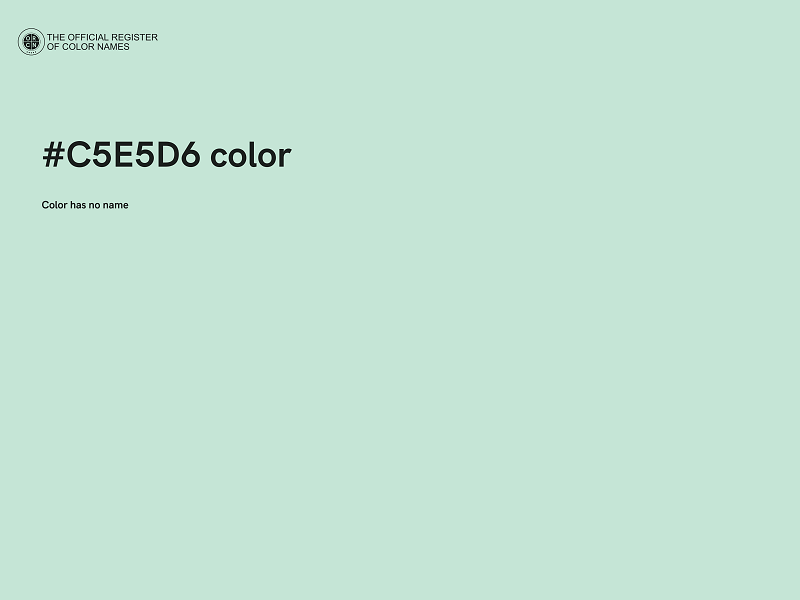 #C5E5D6 color image