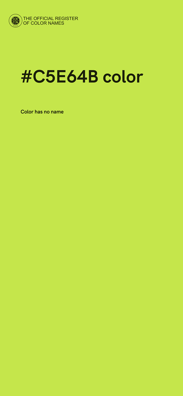 #C5E64B color image