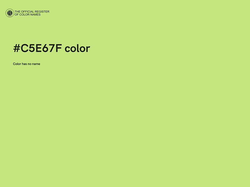 #C5E67F color image