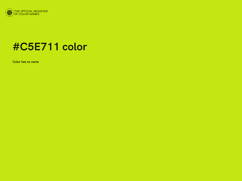 #C5E711 color image