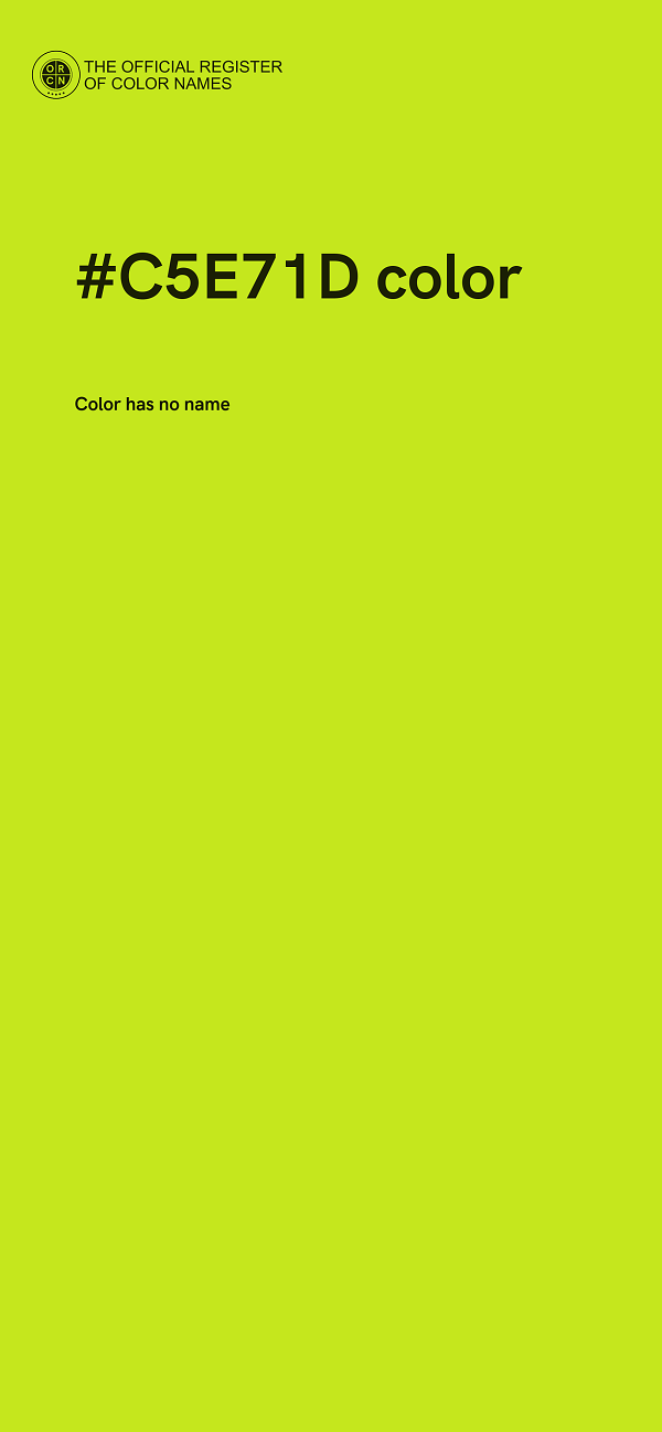 #C5E71D color image