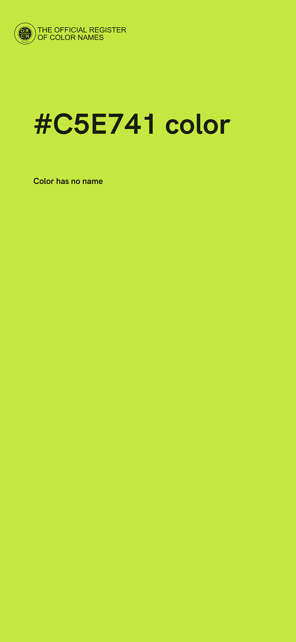 #C5E741 color image
