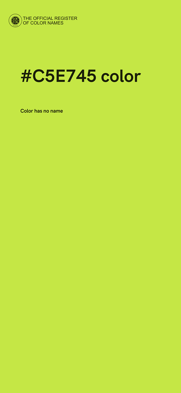 #C5E745 color image