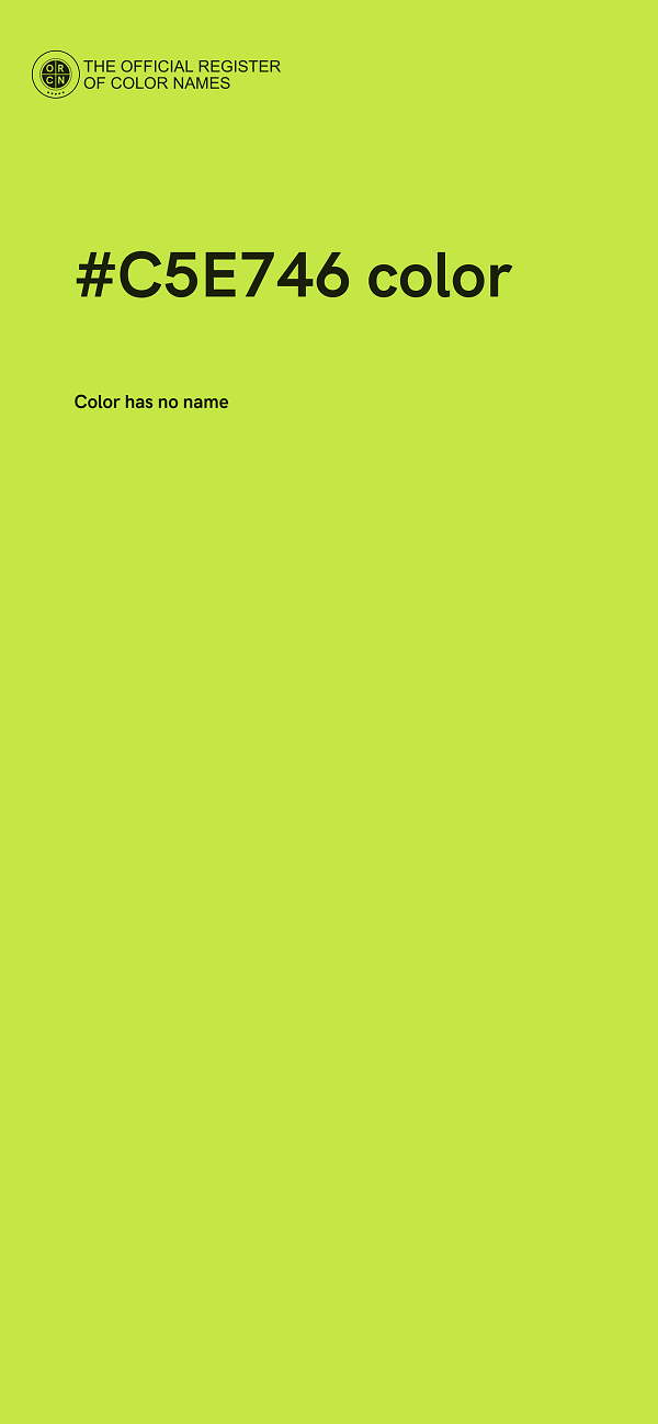 #C5E746 color image