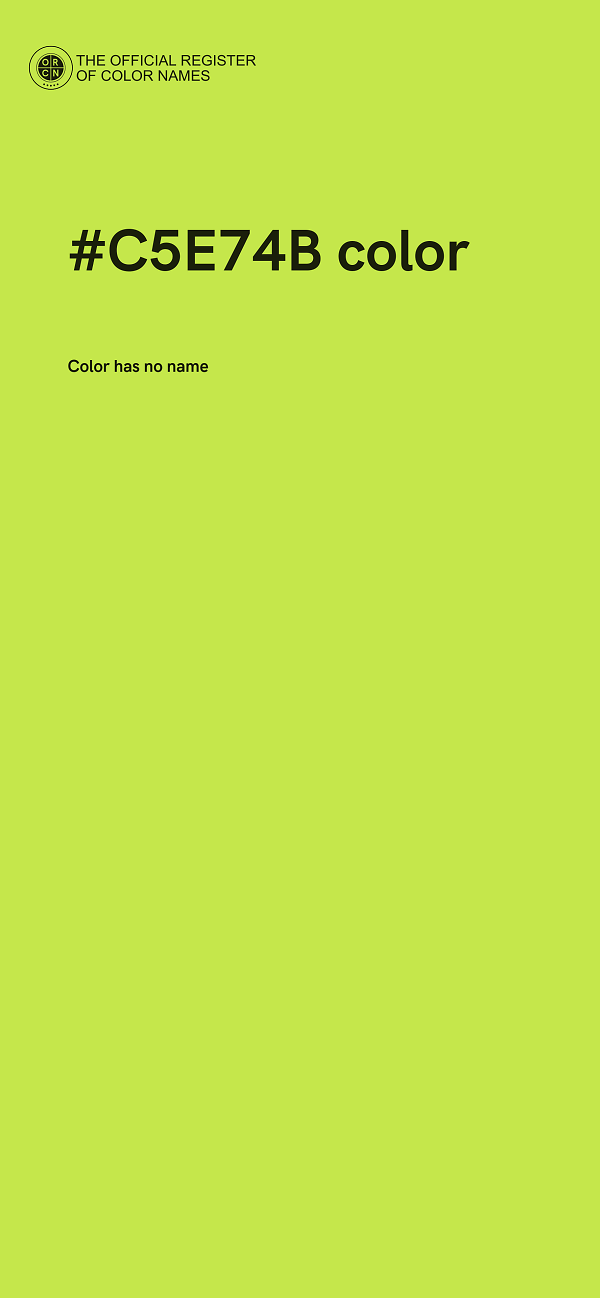 #C5E74B color image