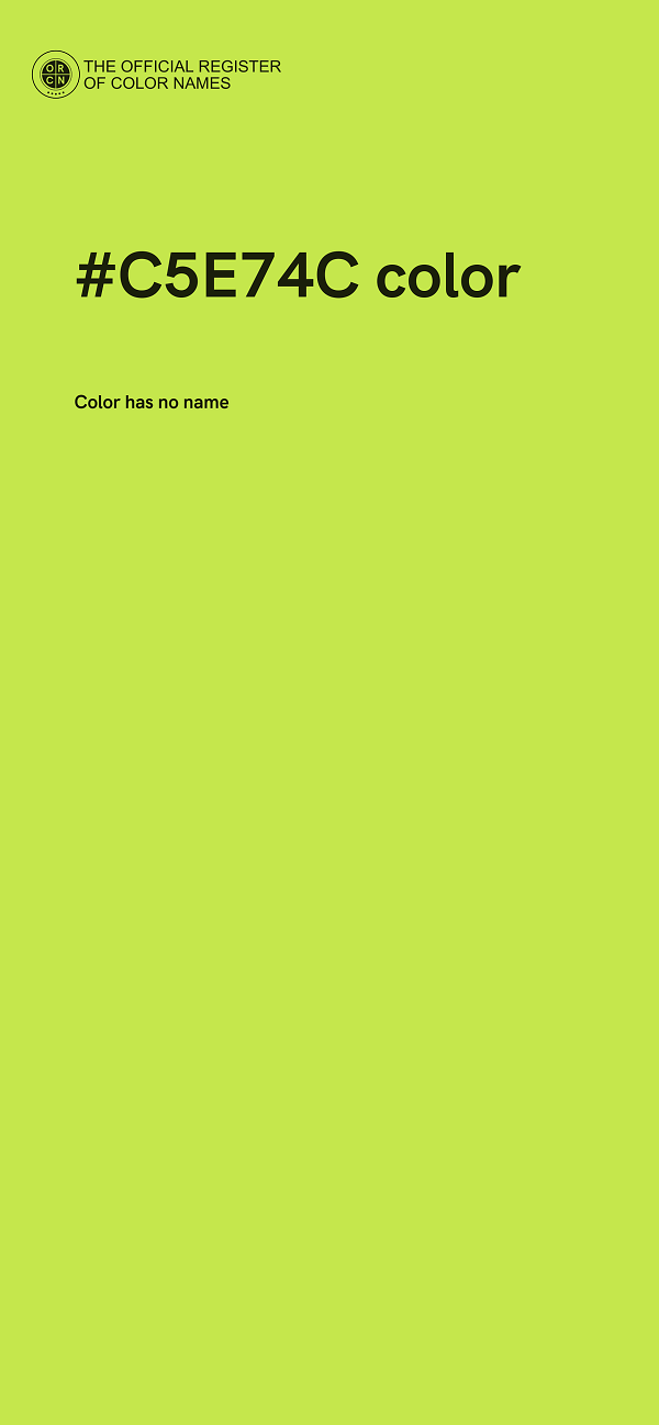 #C5E74C color image
