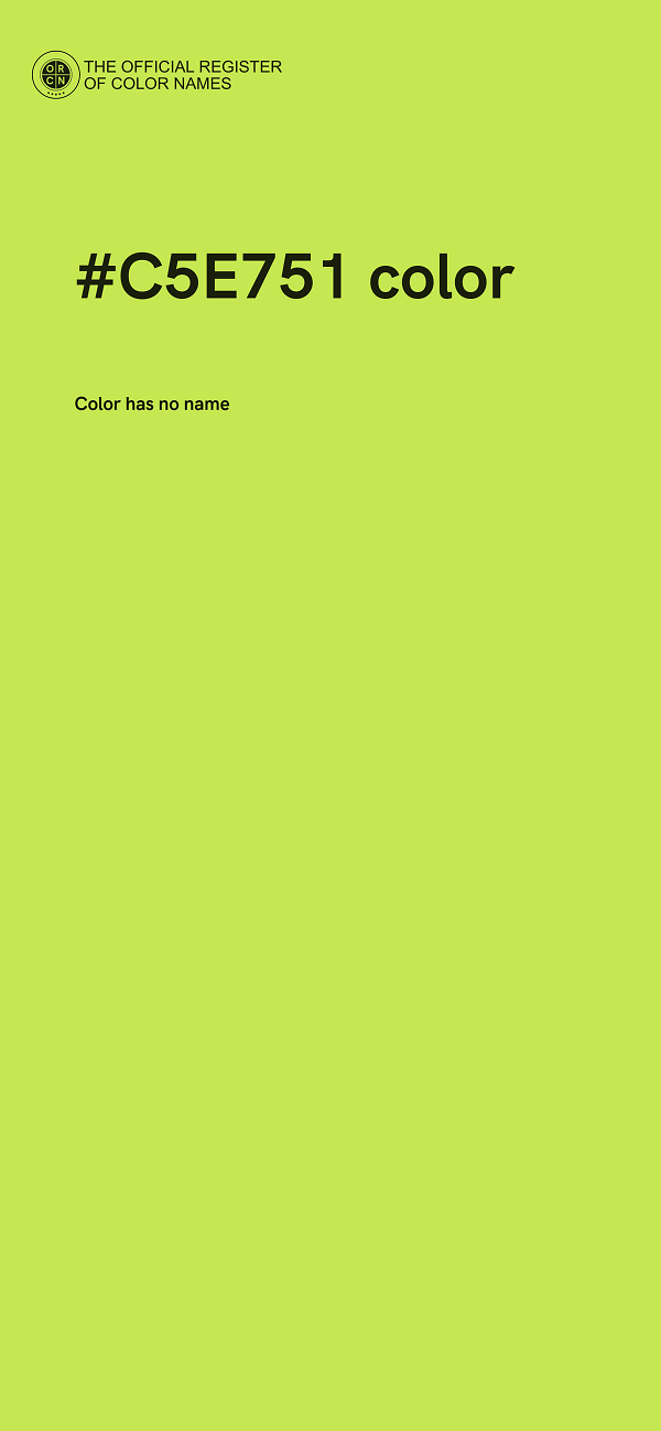 #C5E751 color image