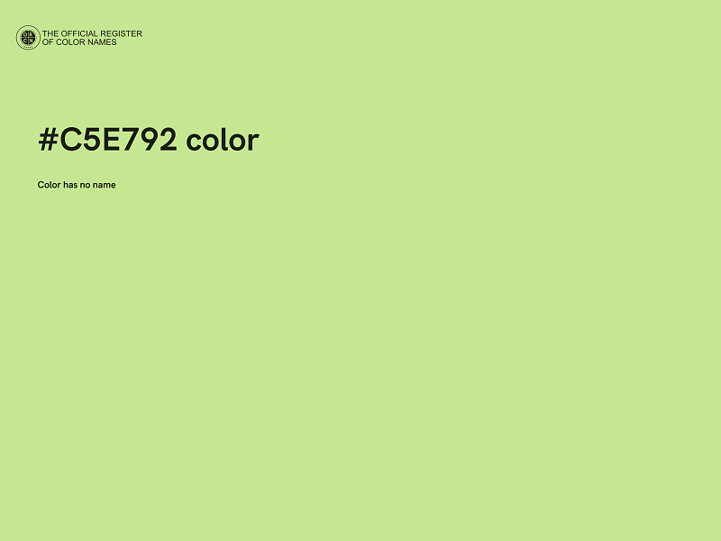 #C5E792 color image